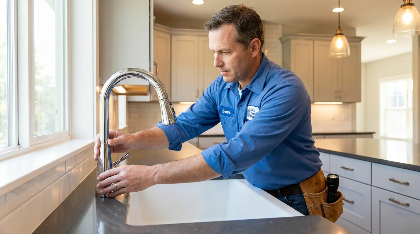 Kitchen faucet installation by Johns Plumbing LLC in Dauphin Island
